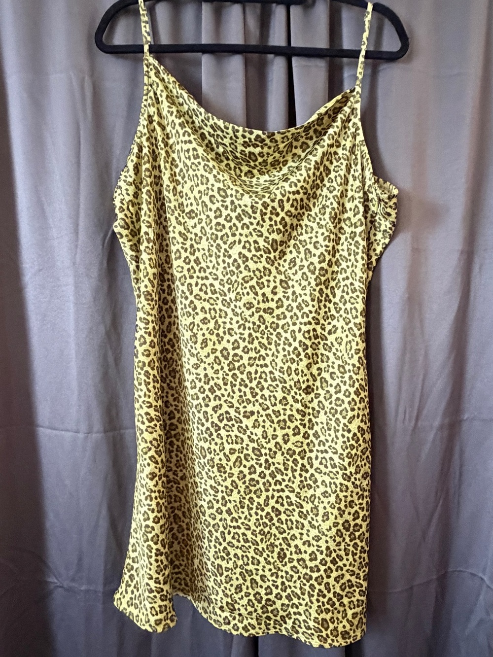 bp Yellow/Brown Leopard Print Mini Dress - NWT